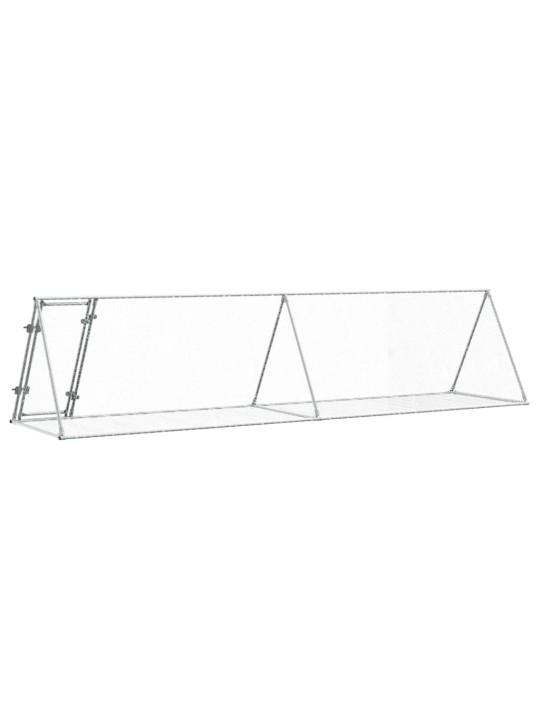Narvelis triušiams, sidabrinis, 400x105x91cm, plienas