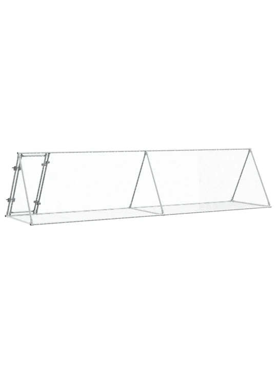 Narvelis triušiams, sidabrinis, 400x105x91cm, plienas