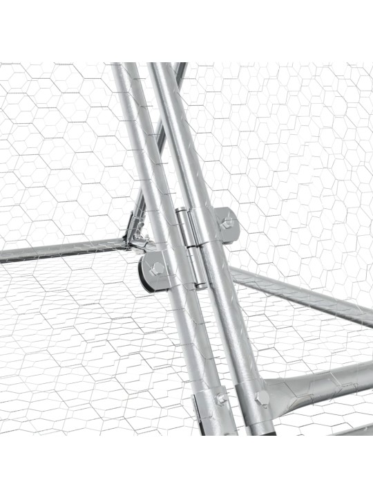 Narvelis triušiams, sidabrinis, 400x105x91cm, plienas