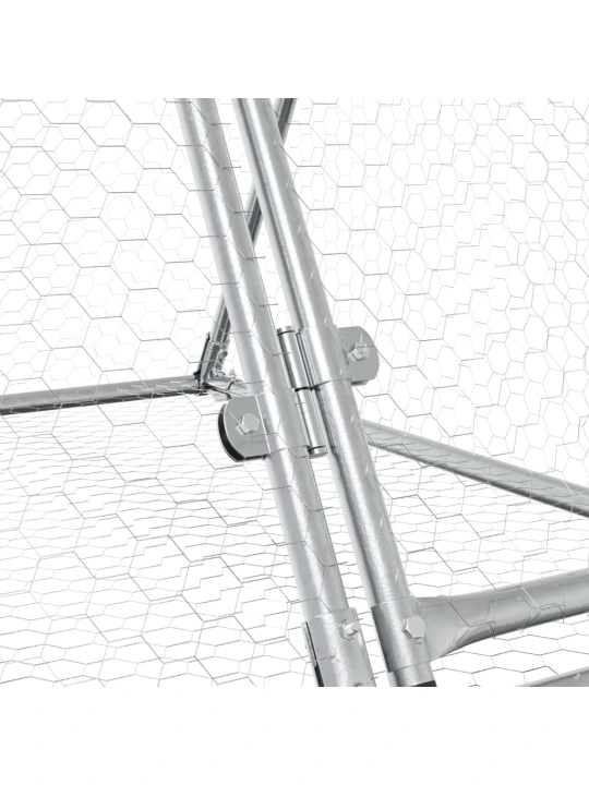 Narvelis triušiams, sidabrinis, 400x105x91cm, plienas