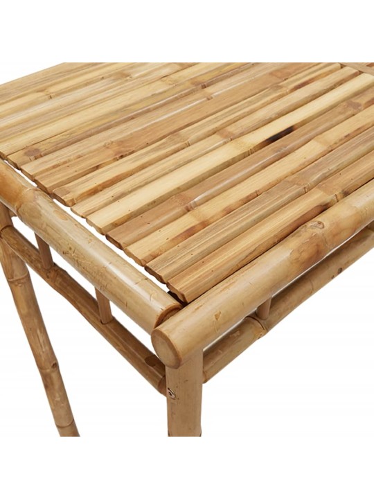 Sodo valgomojo stalas, 110x55x75cm, bambukas