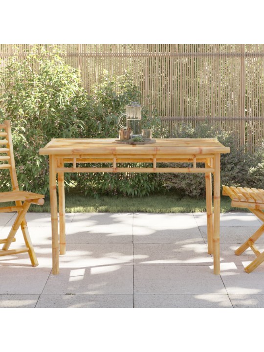 Sodo valgomojo stalas, 110x55x75cm, bambukas