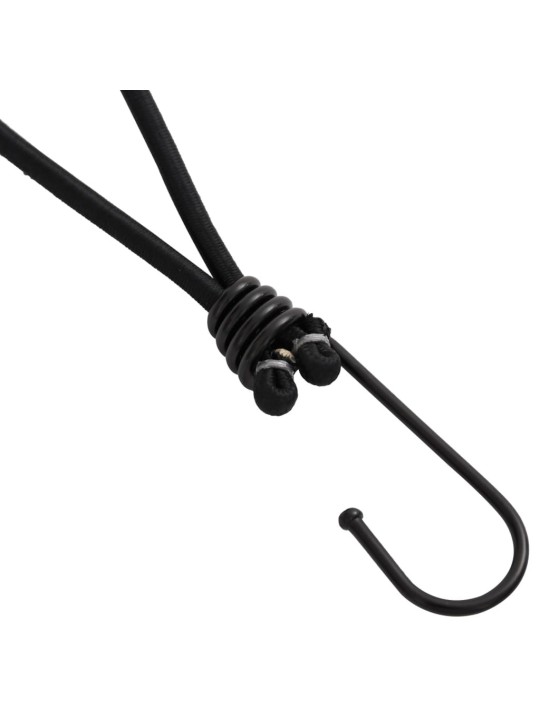 Bungee virvelės su kabliukais, 50vnt., 17cm