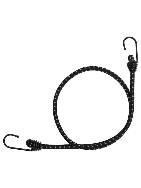 Bungee virvelės su juostelėmis ir kabliukais, 50vnt., 88cm