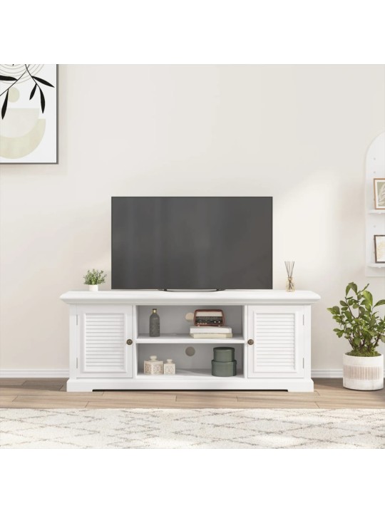 Televizoriaus spintelė, baltos spalvos, 110x30x41cm, mediena