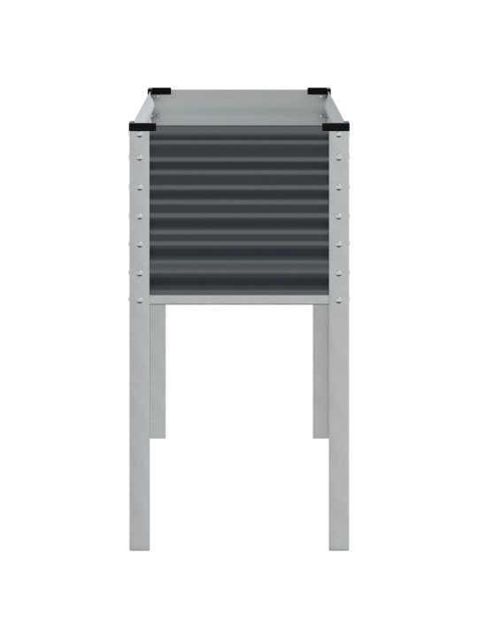 Sodo lovelis, antracito spalvos, 100x41x90cm, plienas