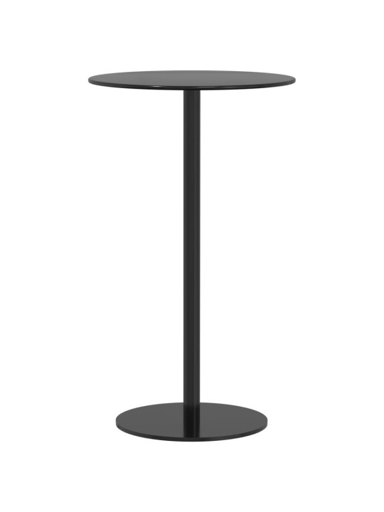 Sodo stalas, juodos spalvos, skersmuo 60x105cm, plienas