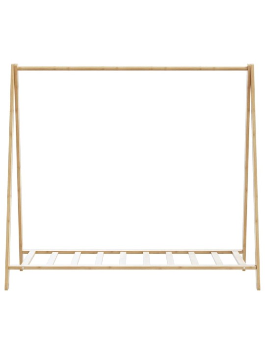 Drabužių kabykla su lentynomis, 106x34x102cm, bambukas