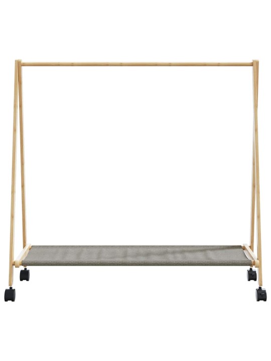 Drabužių kabykla su lentynomis/ratukais, 106x34x106,5cm