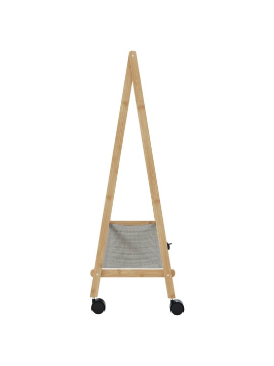 Drabužių kabykla su lentynomis/ratukais, 106x34x106,5cm