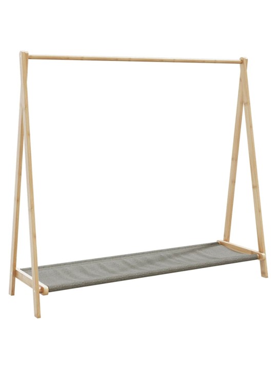 Drabužių kabykla su lentynomis, 106x34x102cm, bambukas