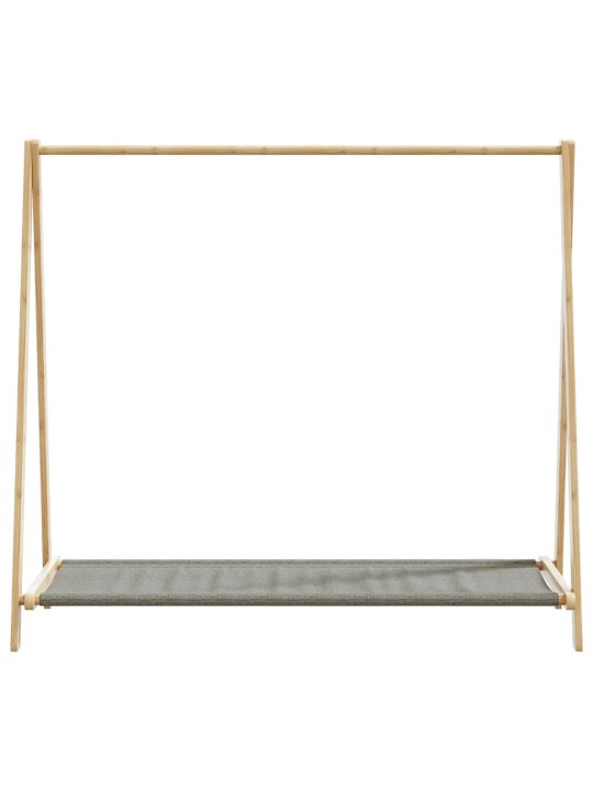 Drabužių kabykla su lentynomis, 106x34x102cm, bambukas