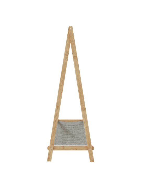 Drabužių kabykla su lentynomis, 106x34x102cm, bambukas