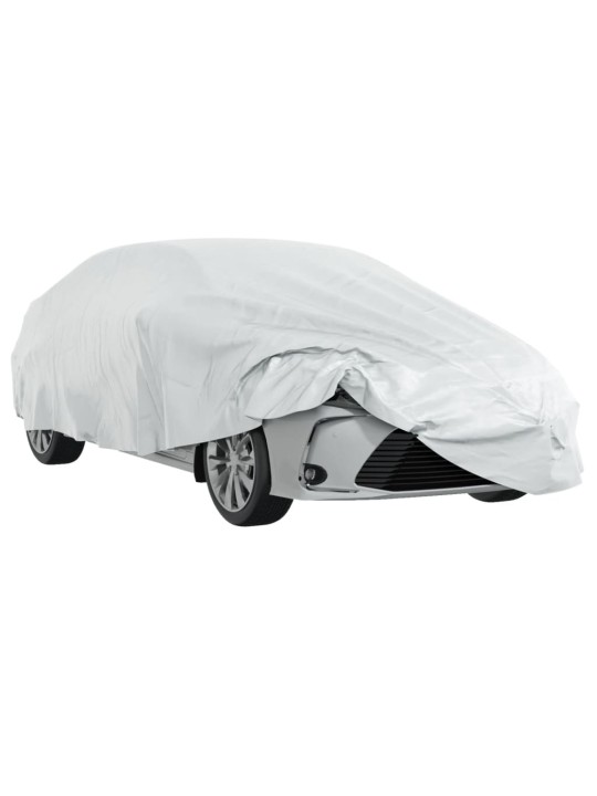 Automobilio uždangalas sedanams, sidabrinis, XL dydžio, pilnas