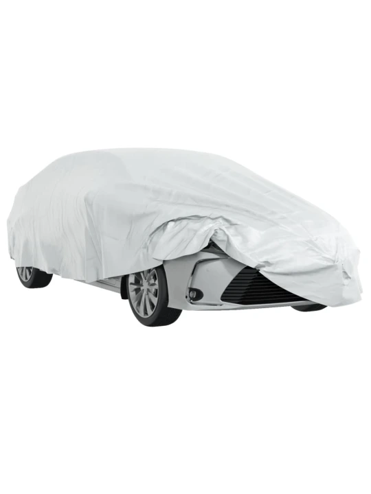 Automobilio uždangalas sedanams, sidabrinis, XL dydžio, pilnas
