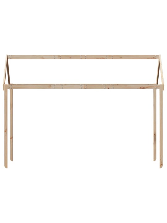 Vaikiškos lovos stogas, 217x95,5x159cm, pušies medienos masyvas