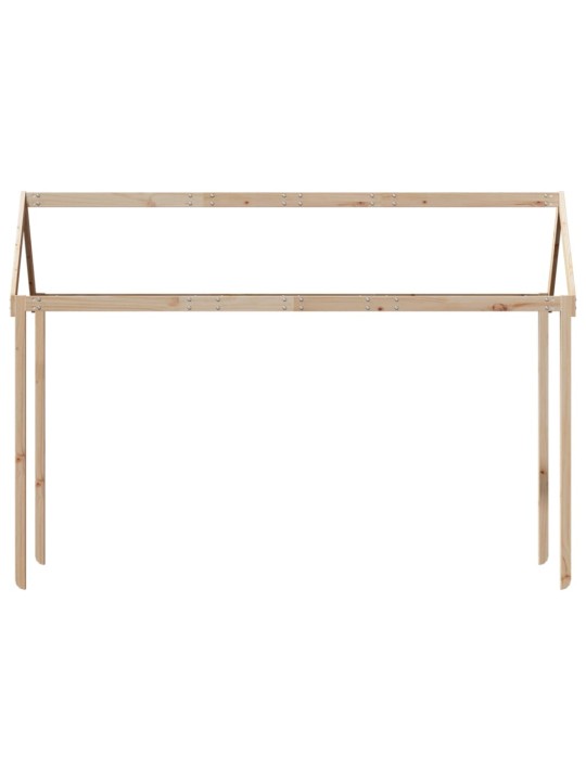 Vaikiškos lovos stogas, 217x85,5x154cm, pušies medienos masyvas