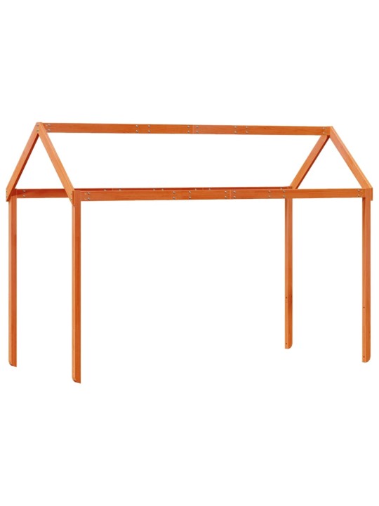 Vaikiškos lovos stogas, vaško rudas, 217x85,5x154cm, pušis