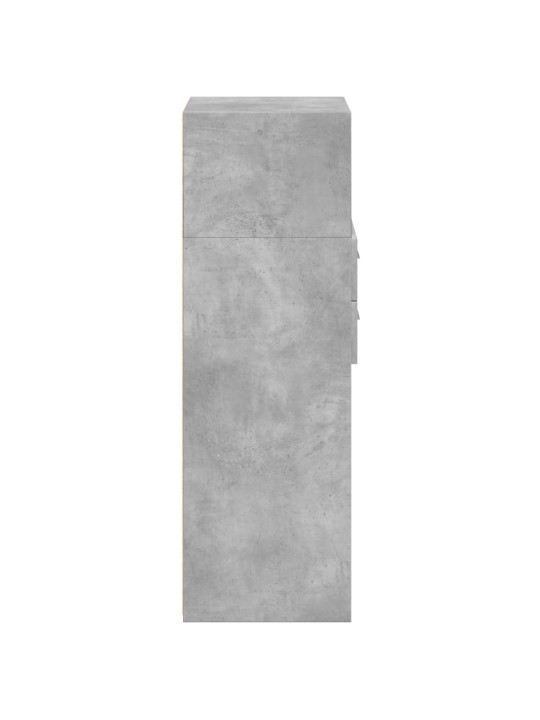 Komoda, betono pilkos spalvos, 40x42,5x124cm, apdirbta mediena
