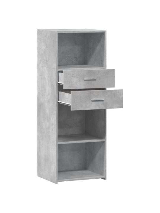 Komoda, betono pilkos spalvos, 45x42,5x124cm, apdirbta mediena