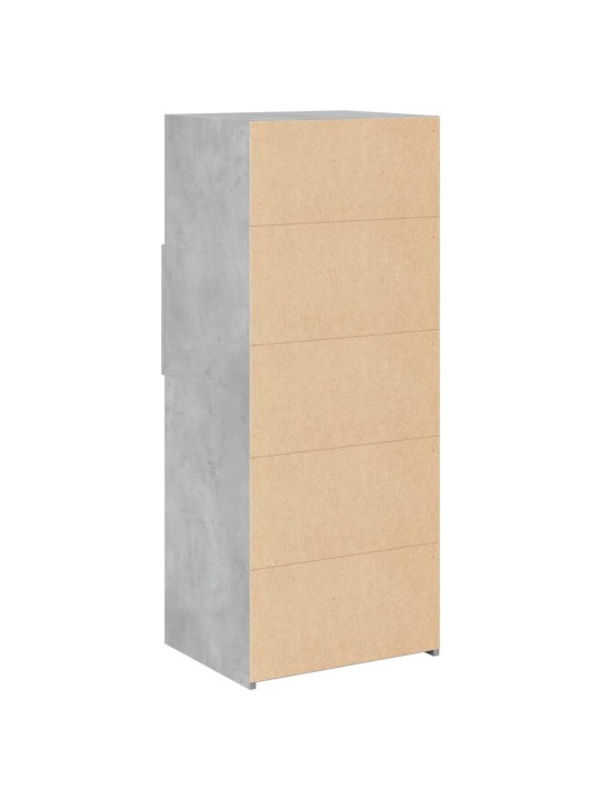 Komoda, betono pilkos spalvos, 50x42,5x124cm, apdirbta mediena