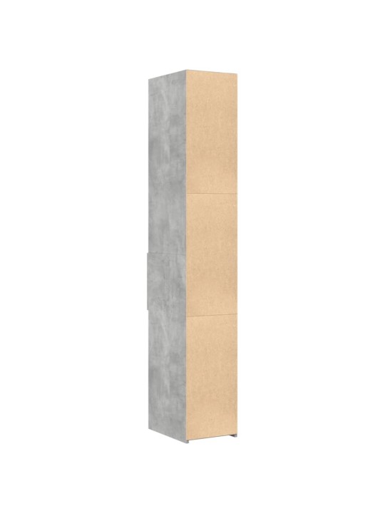 Komoda, betono pilkos spalvos, 30x42,5x185cm, apdirbta mediena