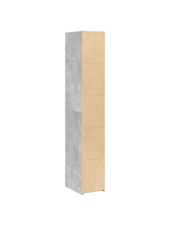 Komoda, betono pilkos spalvos, 30x41x185cm, apdirbta mediena