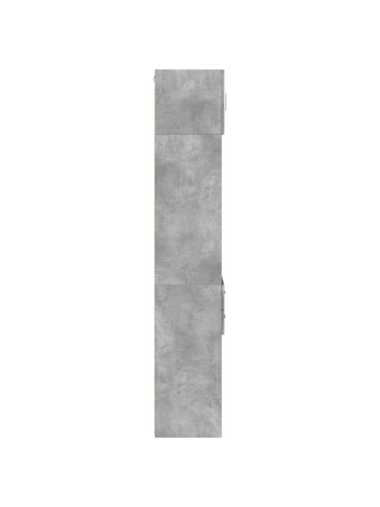 Siaura spintelė daiktams, betono pilka, 40x42,5x225cm, mediena
