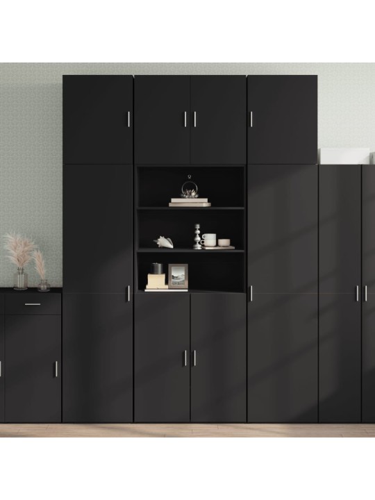 Komoda, juodos spalvos, 80x42,5x249cm, apdirbta mediena