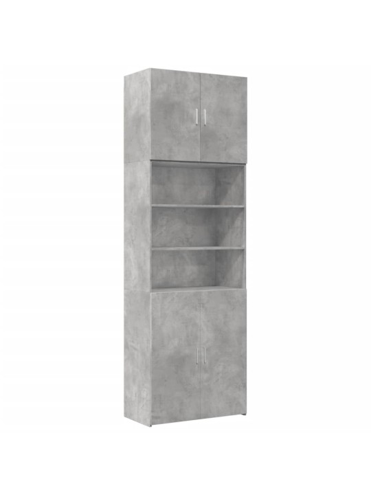 Komoda, betono pilkos spalvos, 80x42,5x249cm, apdirbta mediena