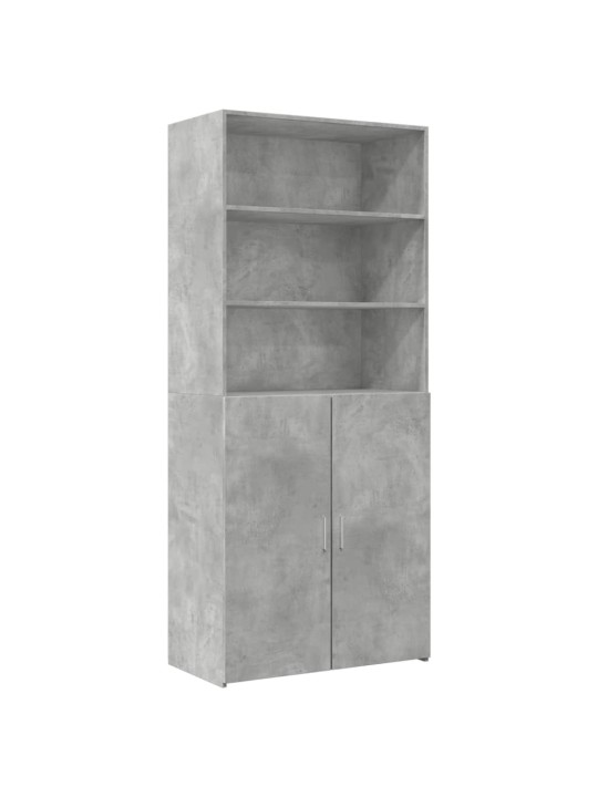 Komoda, betono pilkos spalvos, 80x42,5x249cm, apdirbta mediena