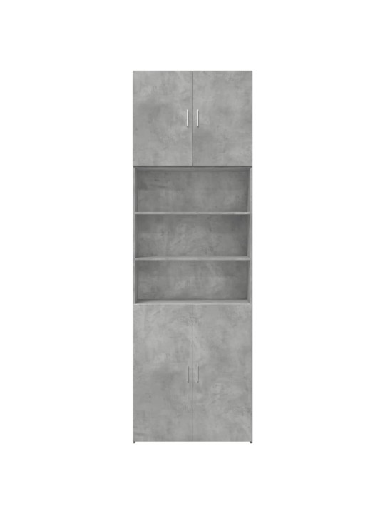 Komoda, betono pilkos spalvos, 80x42,5x249cm, apdirbta mediena