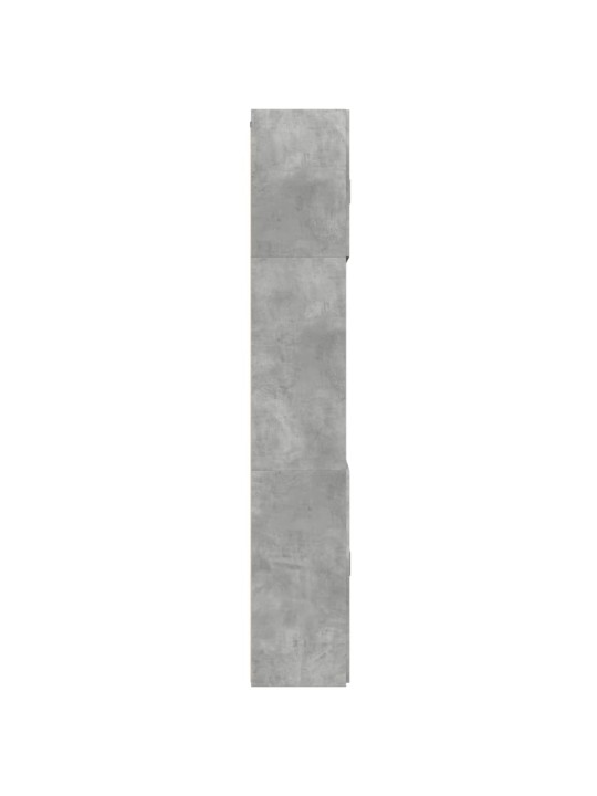 Komoda, betono pilkos spalvos, 80x42,5x249cm, apdirbta mediena
