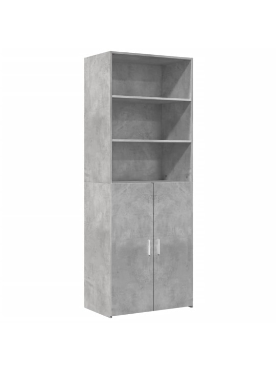 Komoda, betono pilkos spalvos, 70x42,5x185cm, apdirbta mediena