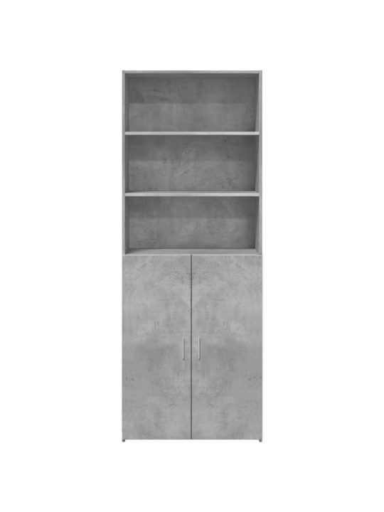 Komoda, betono pilkos spalvos, 70x42,5x185cm, apdirbta mediena