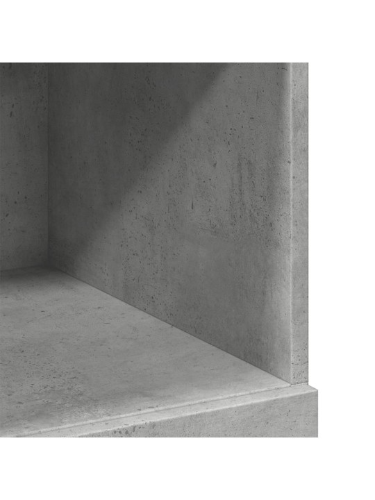 Komoda, betono pilkos spalvos, 80x42,5x124cm, apdirbta mediena