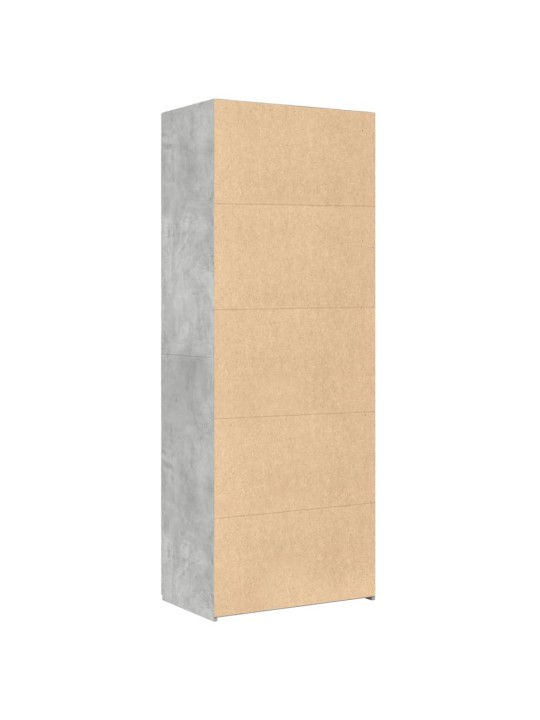 Komoda, betono pilkos spalvos, 70x42,5x185cm, apdirbta mediena