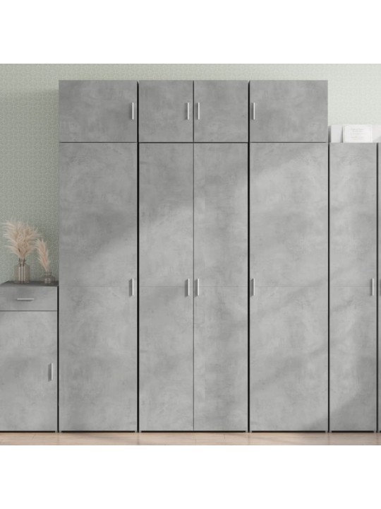 Komoda, betono pilkos spalvos, 70x42,5x185cm, apdirbta mediena