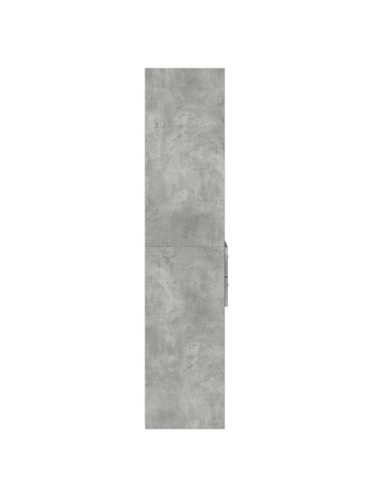 Komoda, betono pilkos spalvos, 50x42,5x185cm, apdirbta mediena