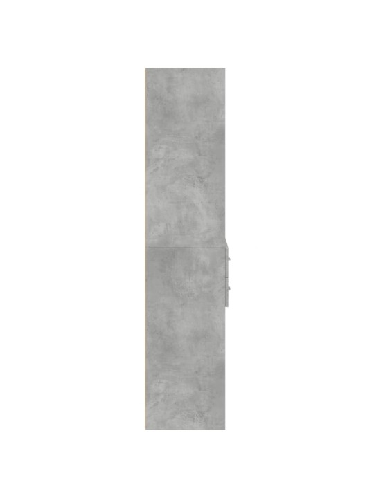 Komoda, betono pilkos spalvos, 70x42,5x185cm, apdirbta mediena