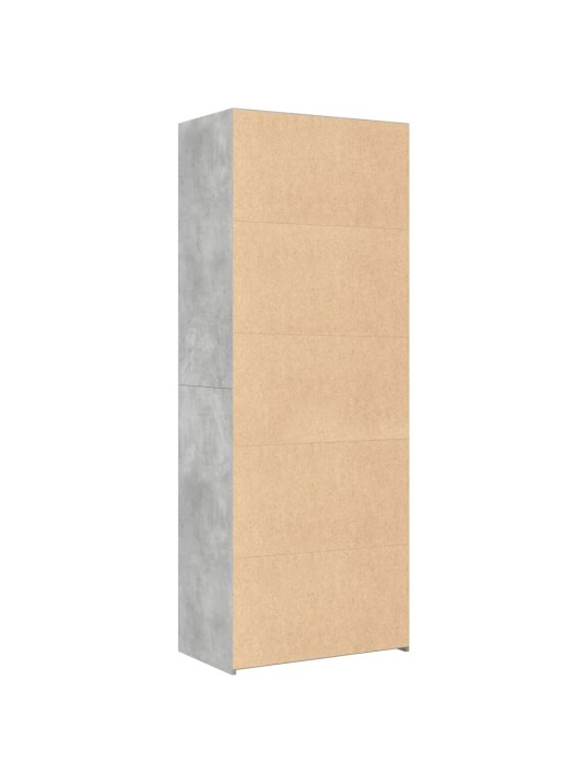 Komoda, betono pilkos spalvos, 70x41x185cm, apdirbta mediena