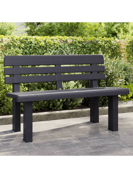 Sodo suoliukas, antracito spalvos, 110x52x71cm, polipropilenas