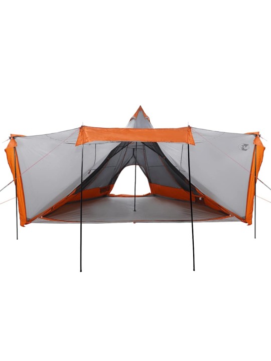 Šeimos palapinė, pilka ir oranžinė, šešiavietė, tipi