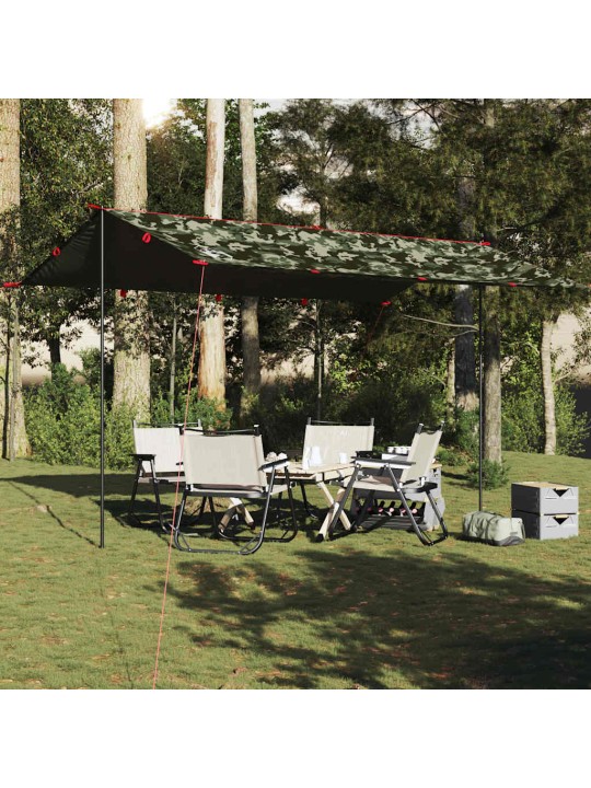 Stovyklavimo tentas, kamufliažinis, 506x306cm