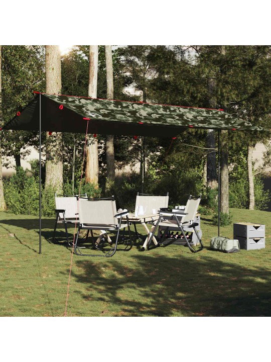 Stovyklavimo tentas, kamufliažinis, 506x306cm