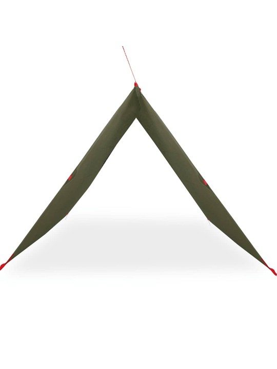Stovyklavimo tentas, alyvuogių, 451x420cm, atsparus vandeniui
