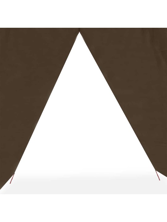 Stovyklavimo tentas, rudas, 451x420cm, atsparus vandeniui