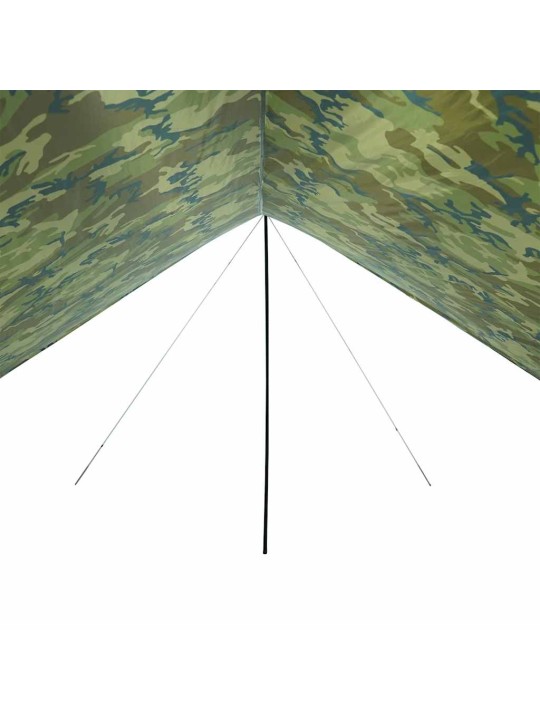 Stovyklavimo tentas, kamufliažinis, 438x376x212cm