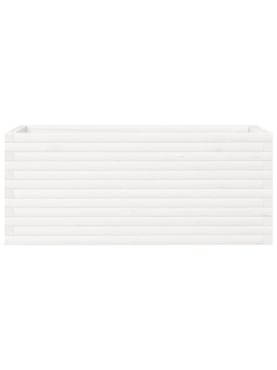 Sodo lovelis, baltas, 110x40x45,5cm, pušies medienos masyvas