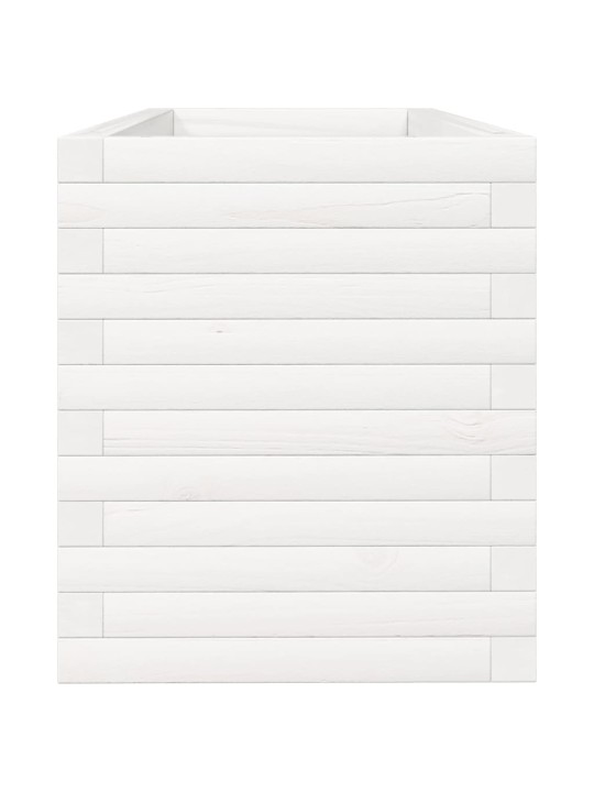 Sodo lovelis, baltas, 110x40x45,5cm, pušies medienos masyvas